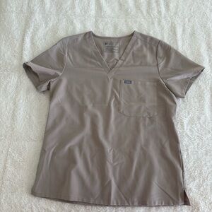 Figs Catarina Scrub Top with Pocket in Boulder